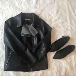 Faux Leather Moto Jacket